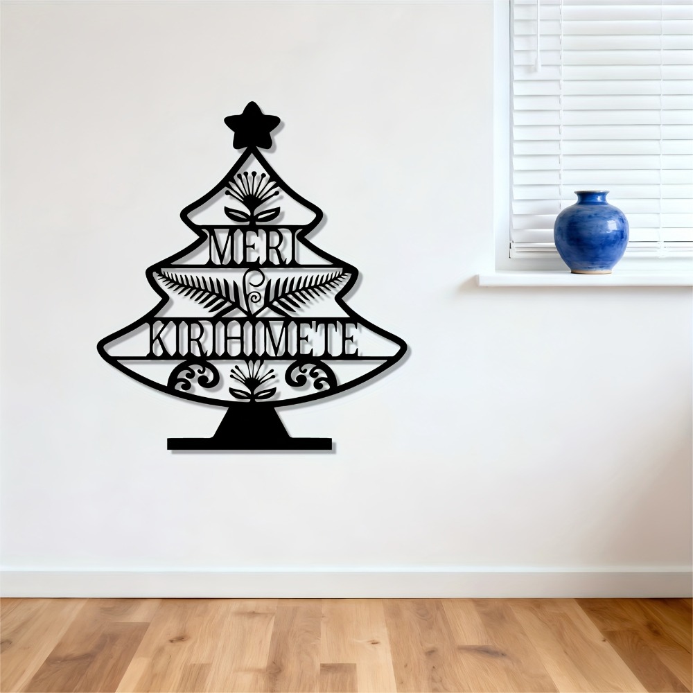 CIFBUY Hiasan Dinding Logam Ga - Art Craft Christmas Tree ulasan dan harga