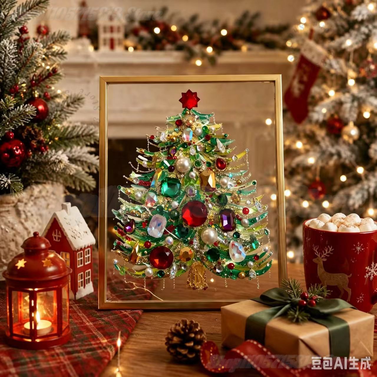 Kit Seni Pohon Natal Berhias P - Art And Craft Xmas Tree ulasan dan harga