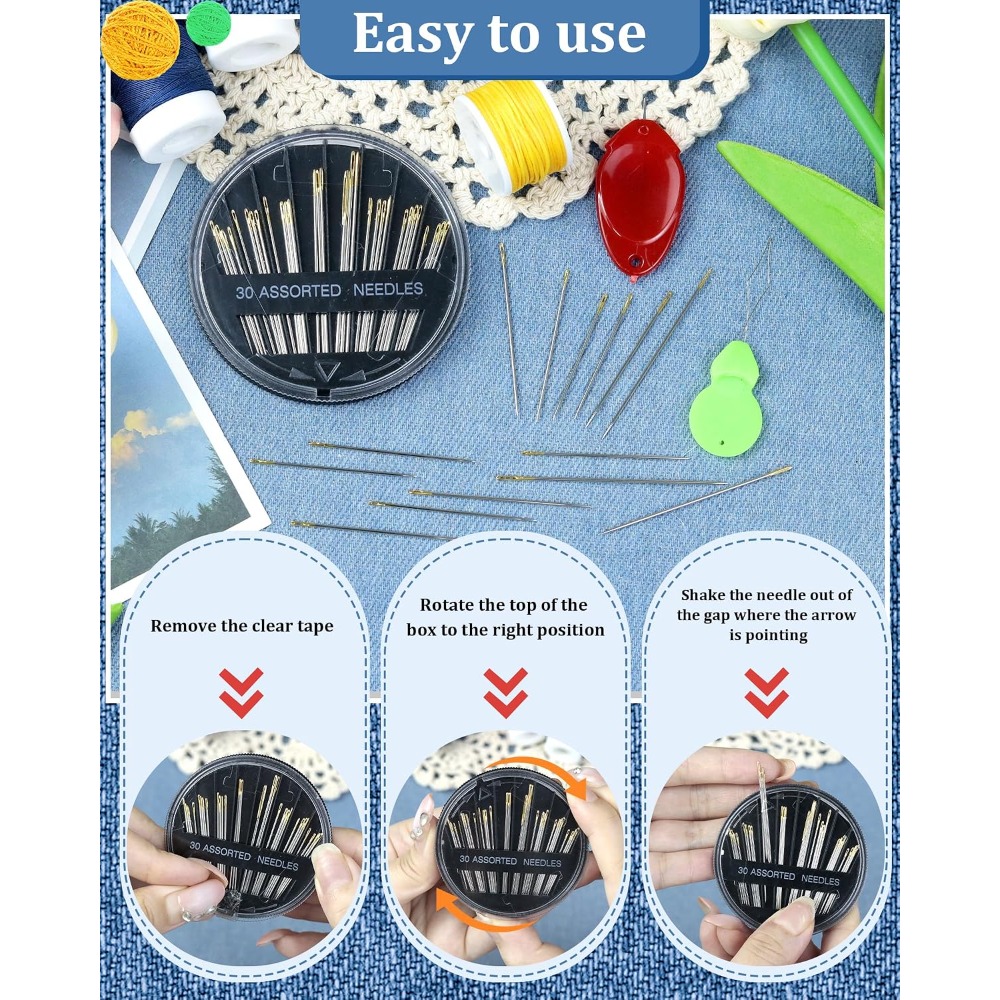 Set Jarum Jahit Tangan Baja 30 - Art Craft Eyes ulasan dan harga