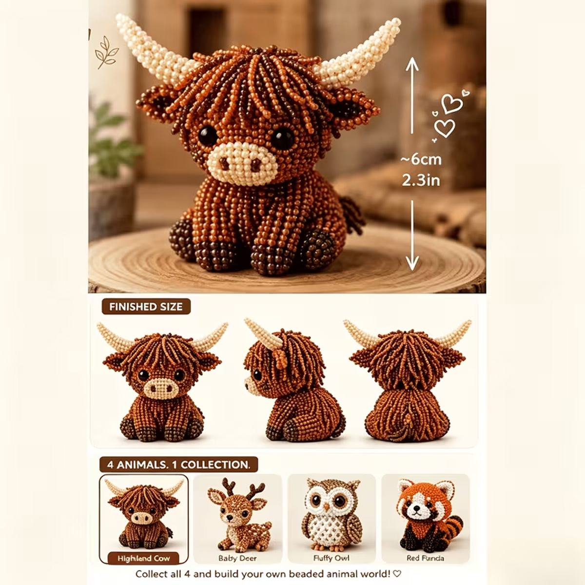 Kit DIY Hewan 3D Mini Berbahan - Art Craft Animals ulasan dan harga