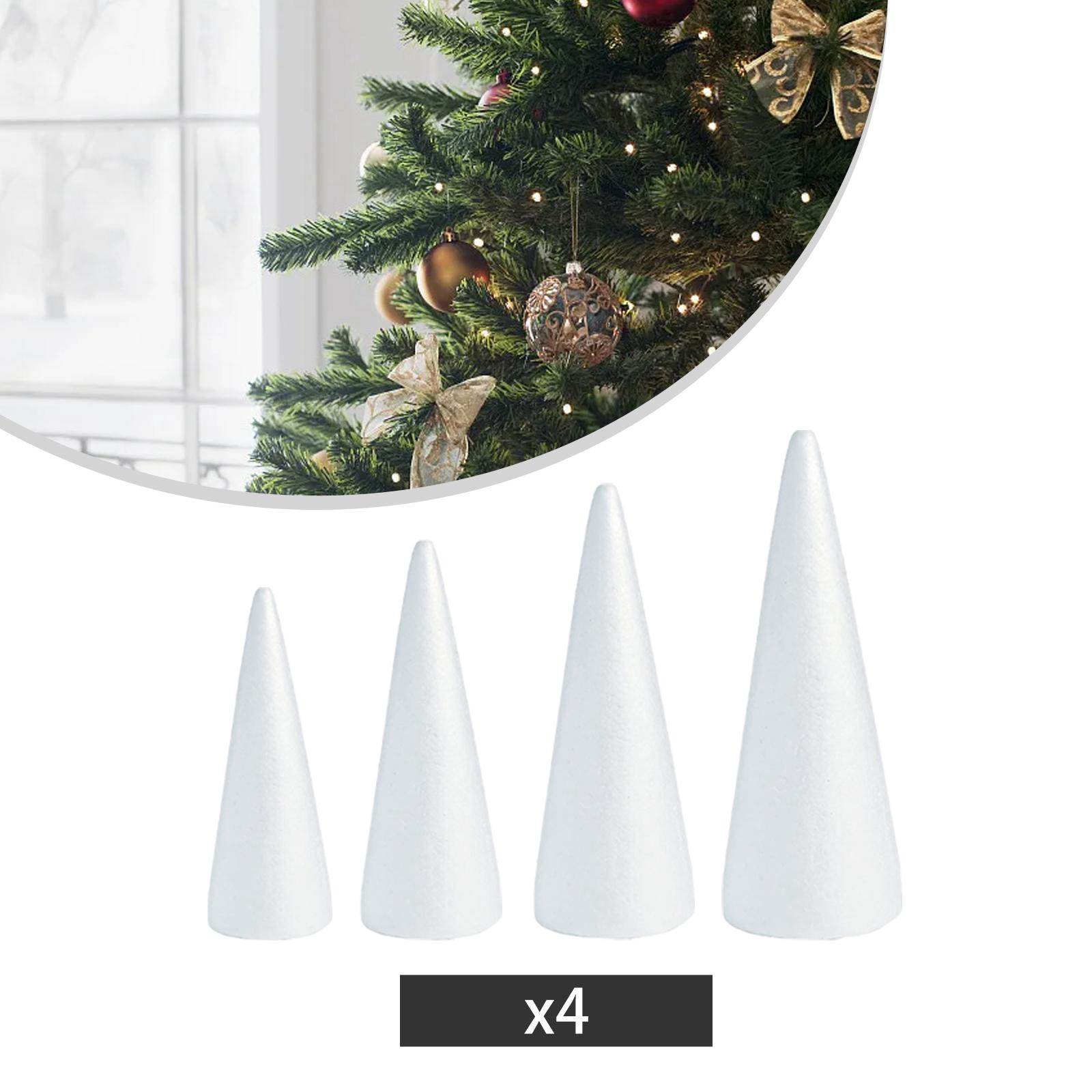 Kerucut Busa Putih untuk Proye - Art Craft Christmas Tree ulasan dan harga