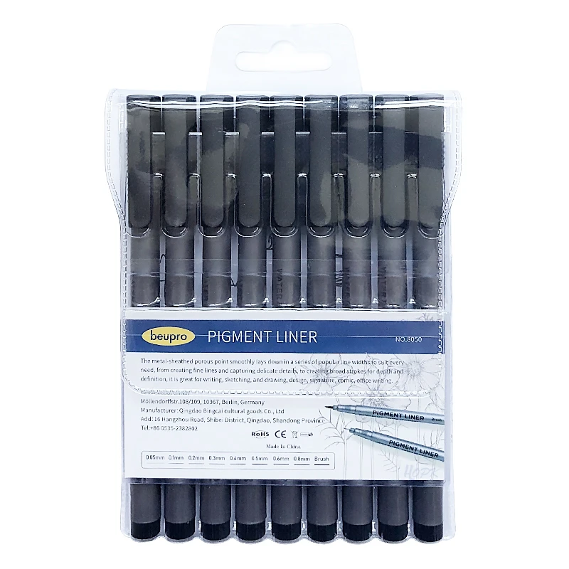 9Pcs/set Pulpen Liner Micron T - Calligraphy Pen Set ulasan dan harga