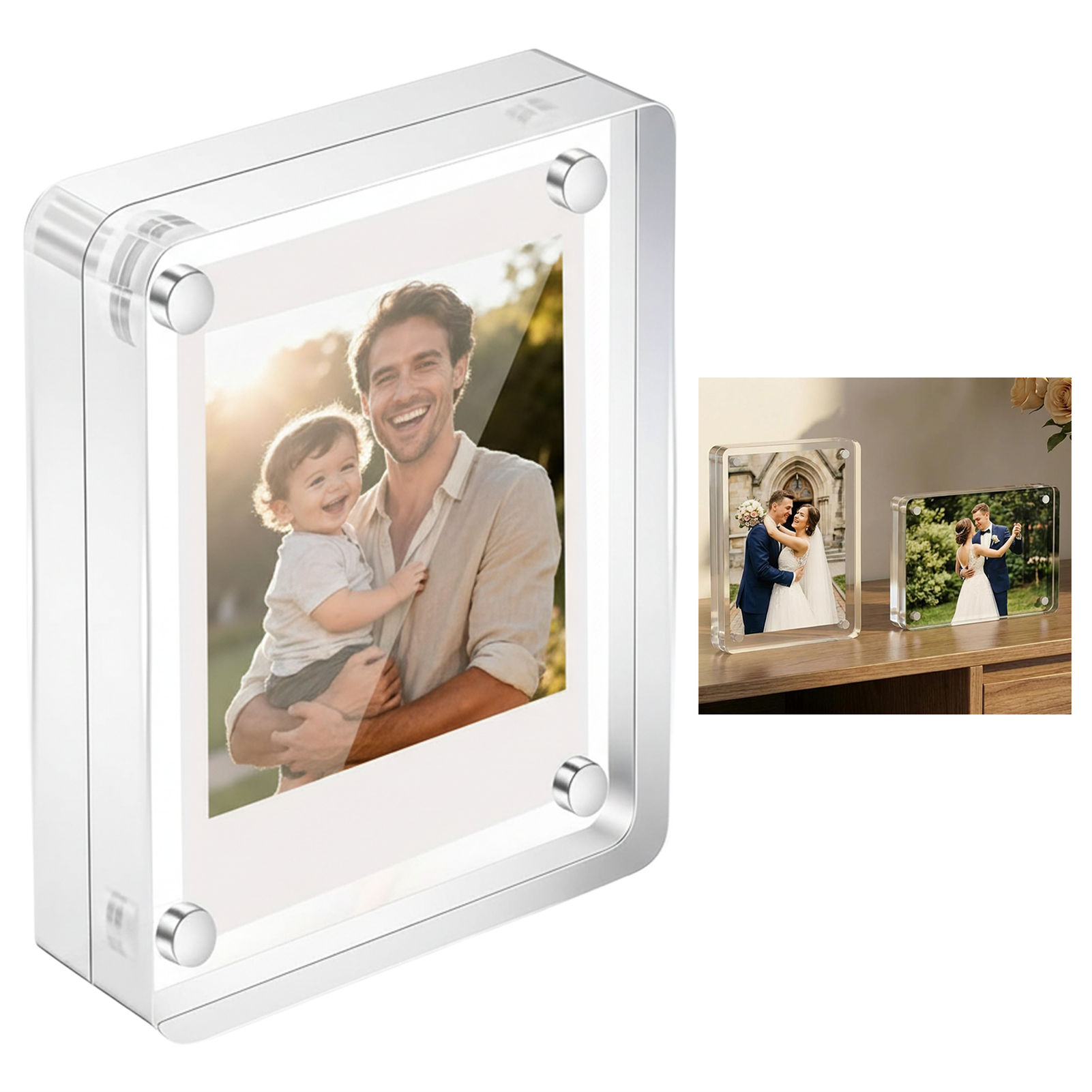 Bingkai Foto Akrilik Magnetik  - Art Craft Display ulasan dan harga