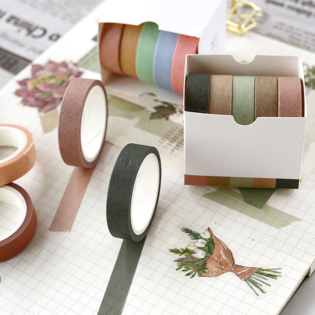 5Pcs Paket Selotip Washi Dekor - Art Craft Using Paper ulasan dan harga