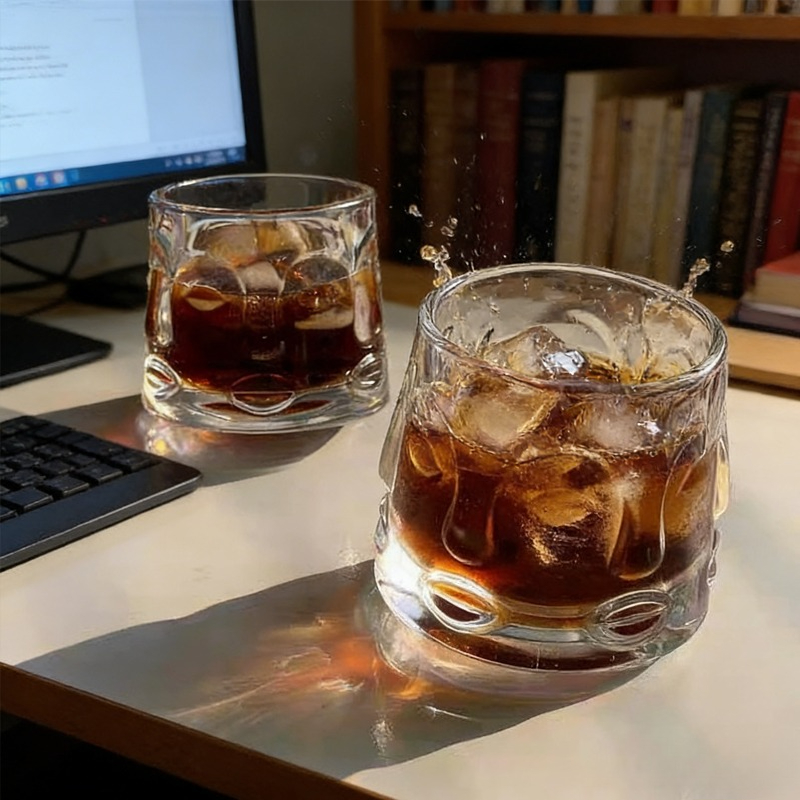 Gelas Wiski Berputar Kreatif,  - Art Craft Glasses ulasan dan harga