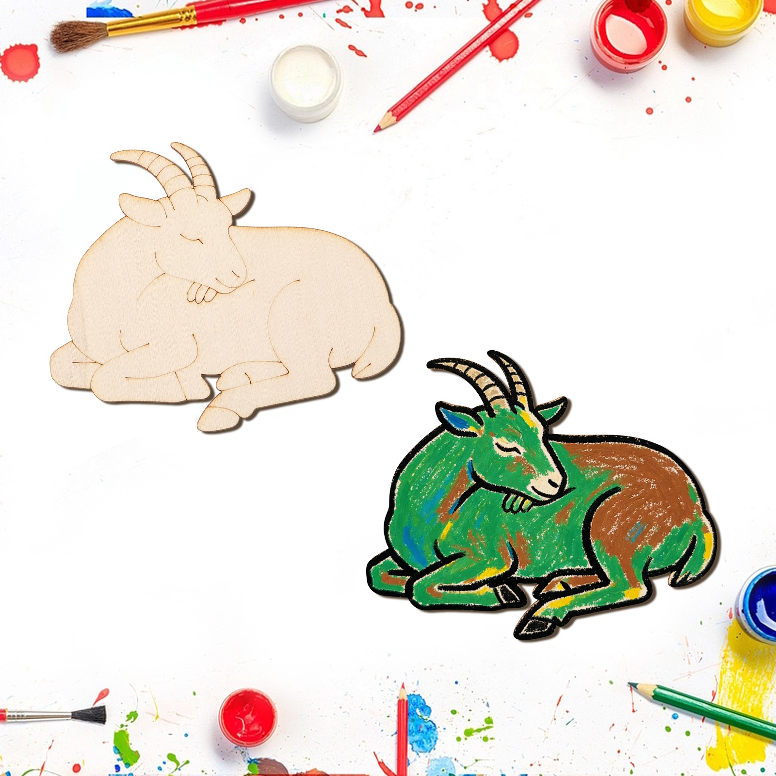 10pcs/set Ornamen Hewan Domba  - Art Craft Animals ulasan dan harga