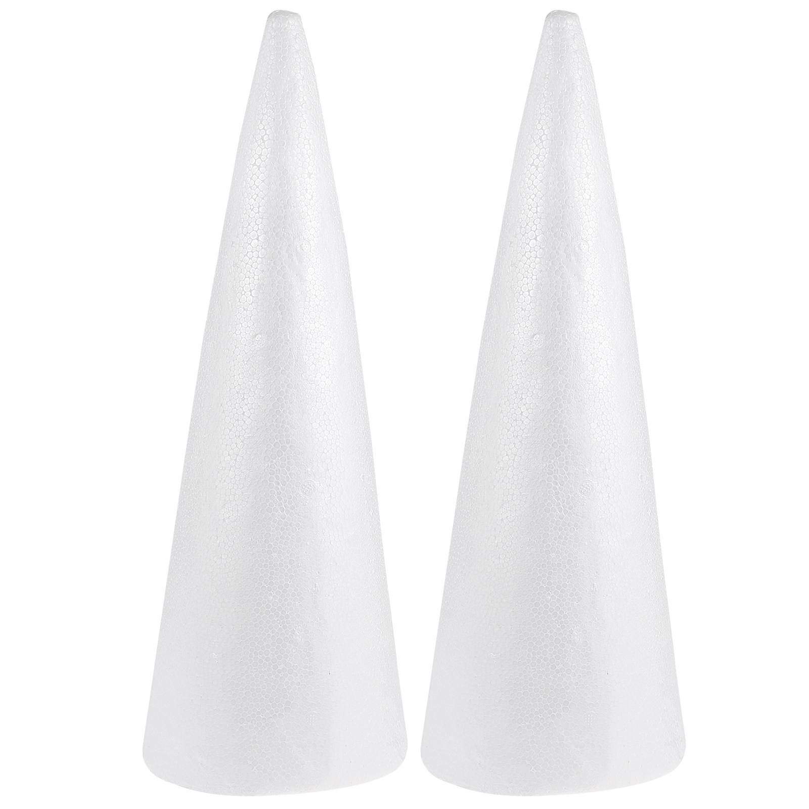2Pcs Kerucut Busa Natal Akseso - Art Craft Christmas Tree ulasan dan harga